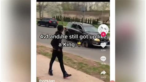 ago Smh kid was a baby who tf lets a 13 year run around gang banging smh FreeDaWorldBoss 1 yr. . 4v1 fight full video
